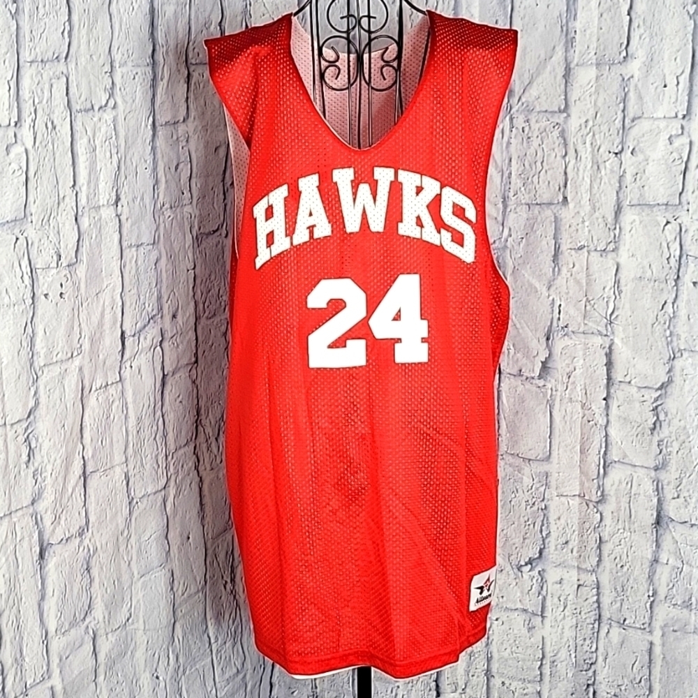 ALLESON ATHLETIC ATLANTA HAWKS Reversible‎ Jersey Numbers 24, 25